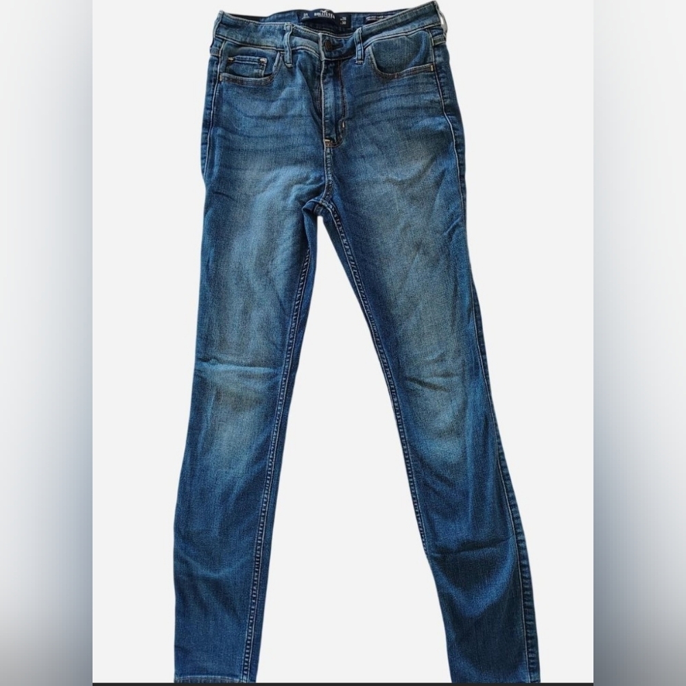 Hollister Women's Skinny Jeans in Deep Blue